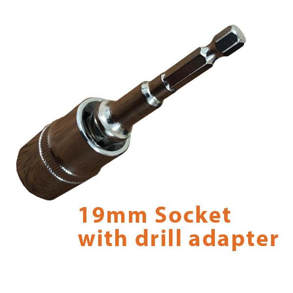 19mm Socket with drill adapter