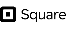 Merchant logo of squared in black color