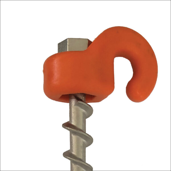 Hook collar for screw in peg