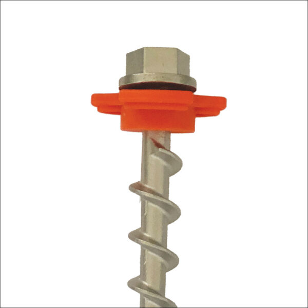 Wing collar for screw in peg