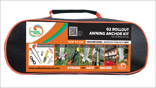 rollout awning anchor kit canvas bag