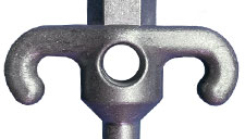 Hook collar for screw in peg