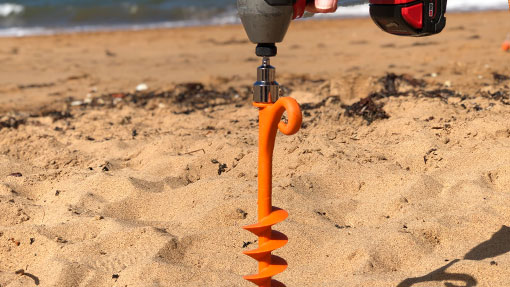 Ground Grabba screw in sand peg